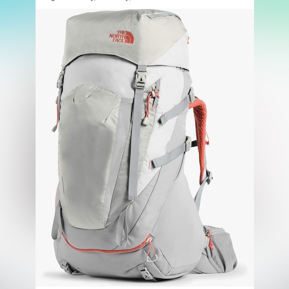 NORTH FACE Women's Terra Backpacking Backpack Grey/pink, XS-S 40 L